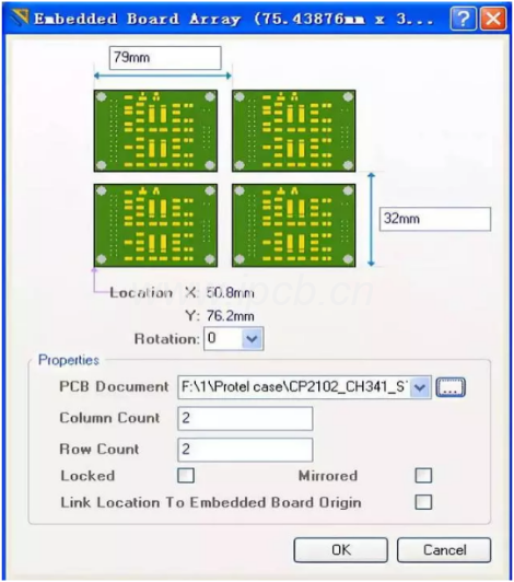 Embedded Board Array